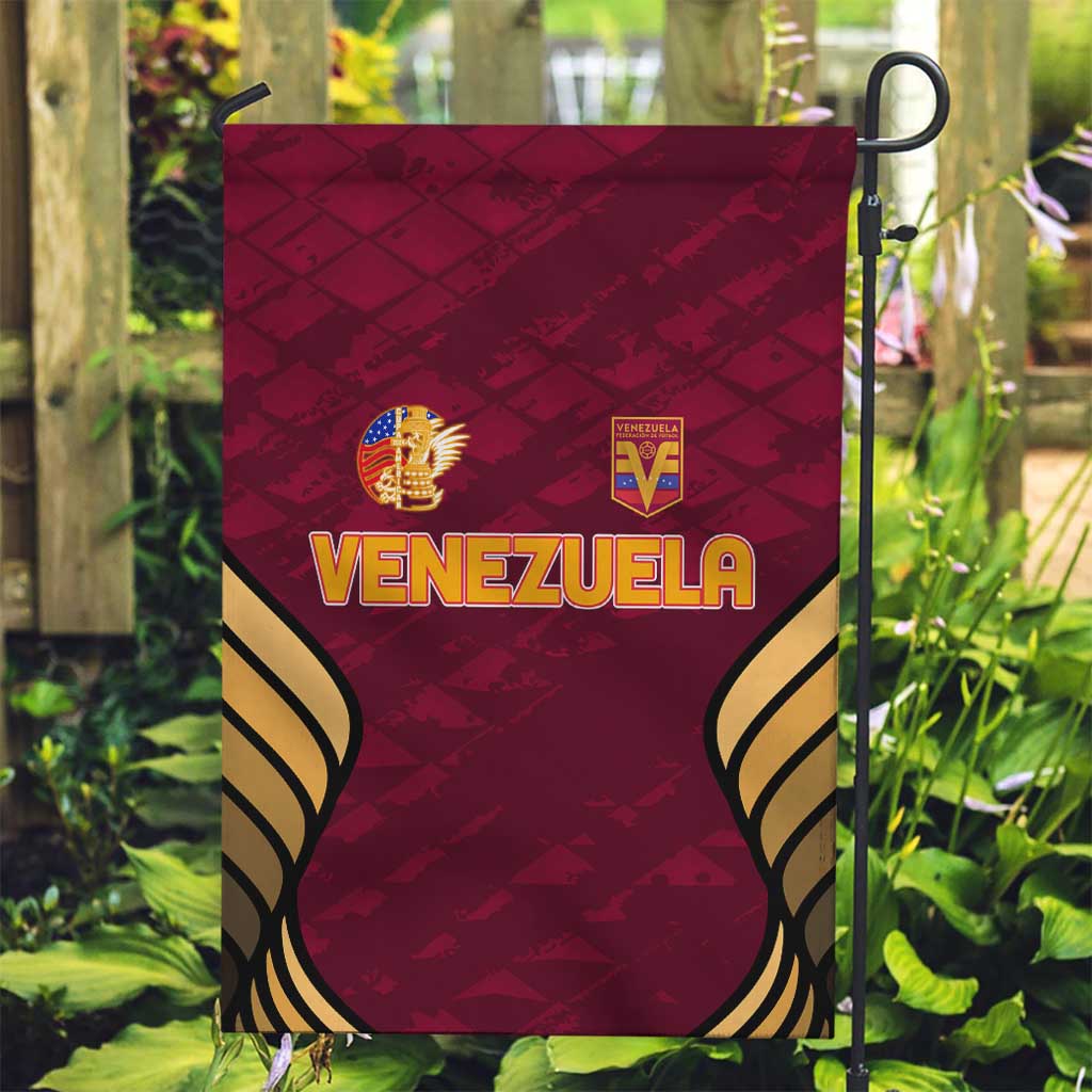 Venezuela Football 2024 Garden Flag The Red Wine - Wonder Print Shop