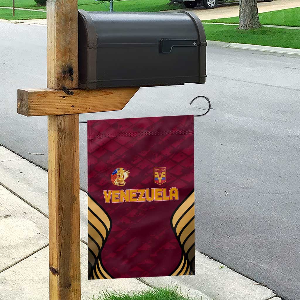 Venezuela Football 2024 Garden Flag The Red Wine - Wonder Print Shop