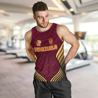 Custom Venezuela Football 2024 Men Tank Top The Red Wine - Wonder Print Shop