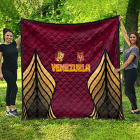 Venezuela Football 2024 Quilt The Red Wine - Wonder Print Shop
