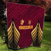 Venezuela Football 2024 Quilt The Red Wine - Wonder Print Shop