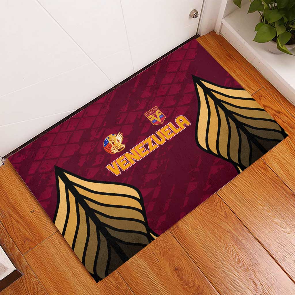Venezuela Football 2024 Rubber Doormat The Red Wine - Wonder Print Shop