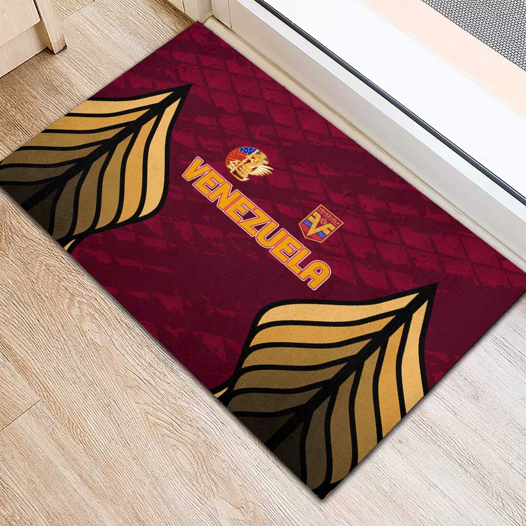 Venezuela Football 2024 Rubber Doormat The Red Wine - Wonder Print Shop