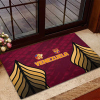 Venezuela Football 2024 Rubber Doormat The Red Wine - Wonder Print Shop
