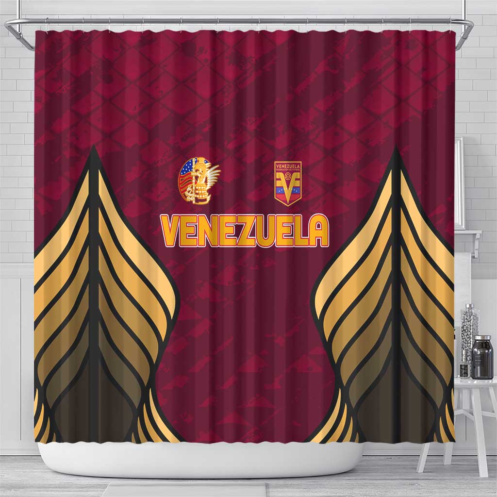 Venezuela Football 2024 Shower Curtain The Red Wine