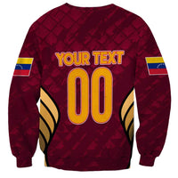 Custom Venezuela Football 2024 Sweatshirt The Red Wine - Wonder Print Shop