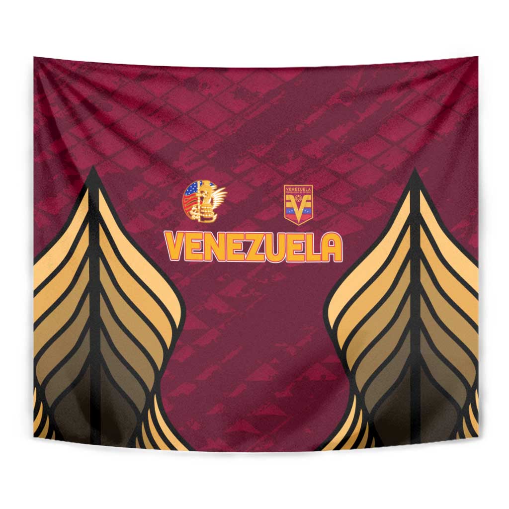 Venezuela Football 2024 Tapestry The Red Wine - Wonder Print Shop