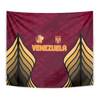 Venezuela Football 2024 Tapestry The Red Wine - Wonder Print Shop