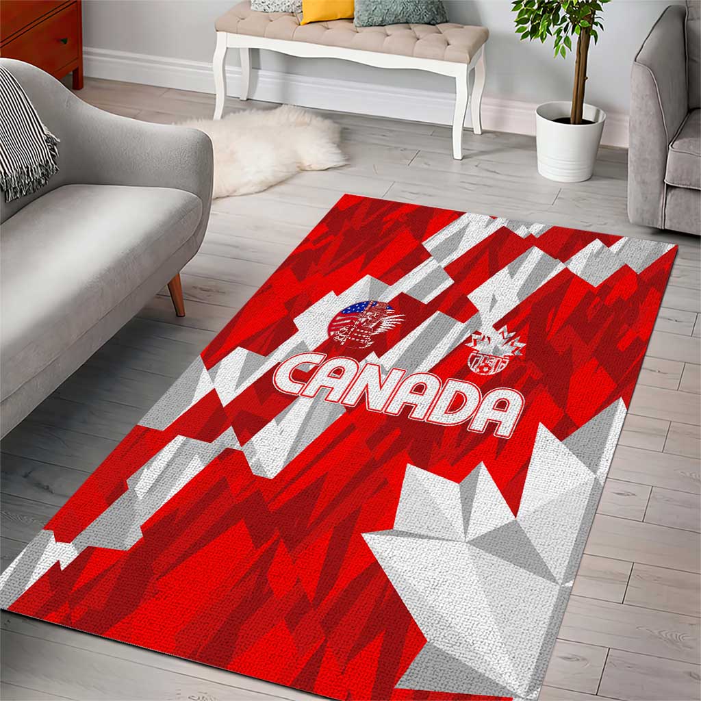 Canada Soccer 2024 Area Rug Canucks The Reds - Wonder Print Shop