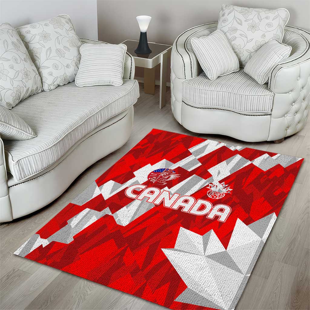 Canada Soccer 2024 Area Rug Canucks The Reds - Wonder Print Shop