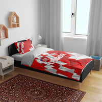 Canada Soccer 2024 Bedding Set Canucks The Reds - Wonder Print Shop