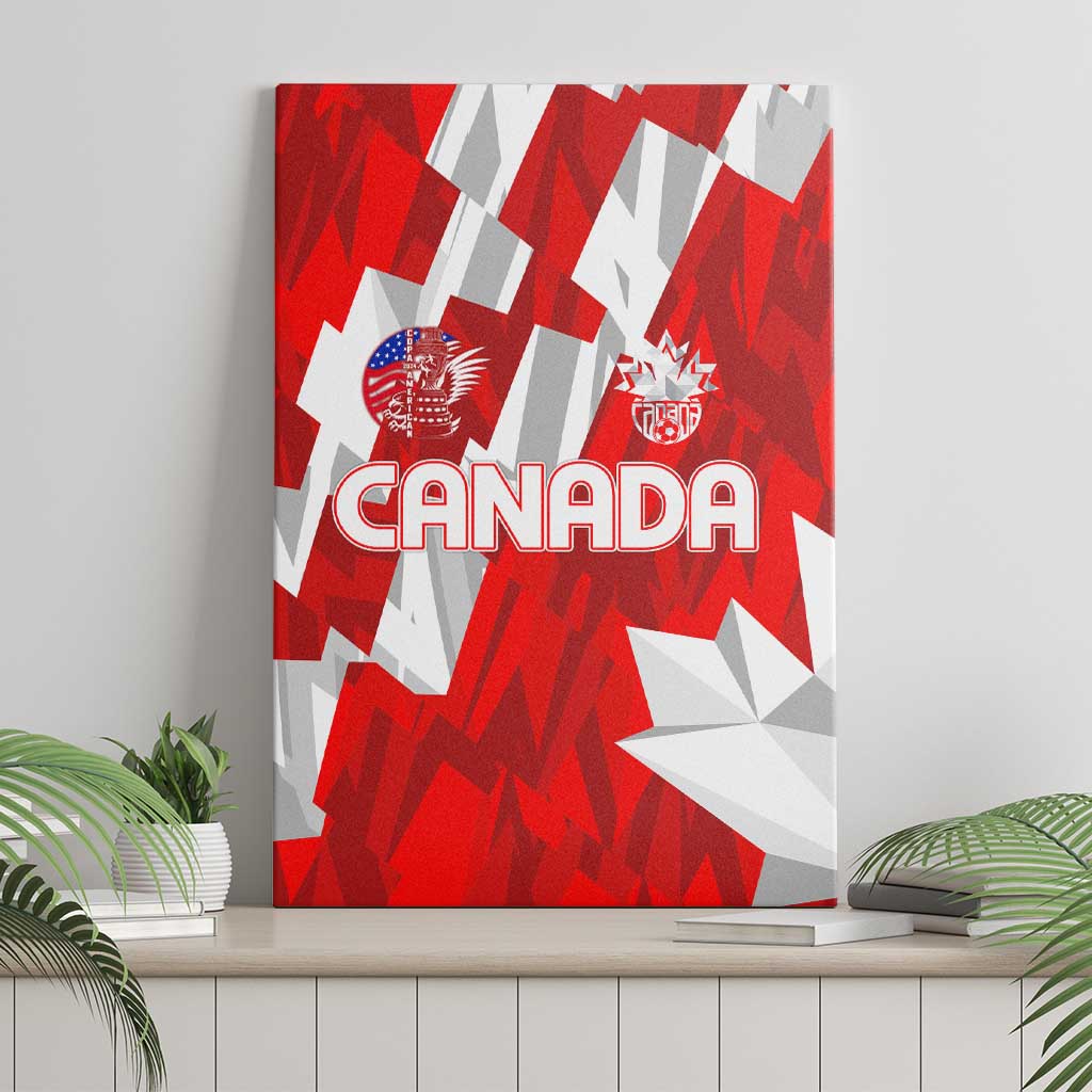 Canada Soccer 2024 Canvas Wall Art Canucks The Reds - Wonder Print Shop