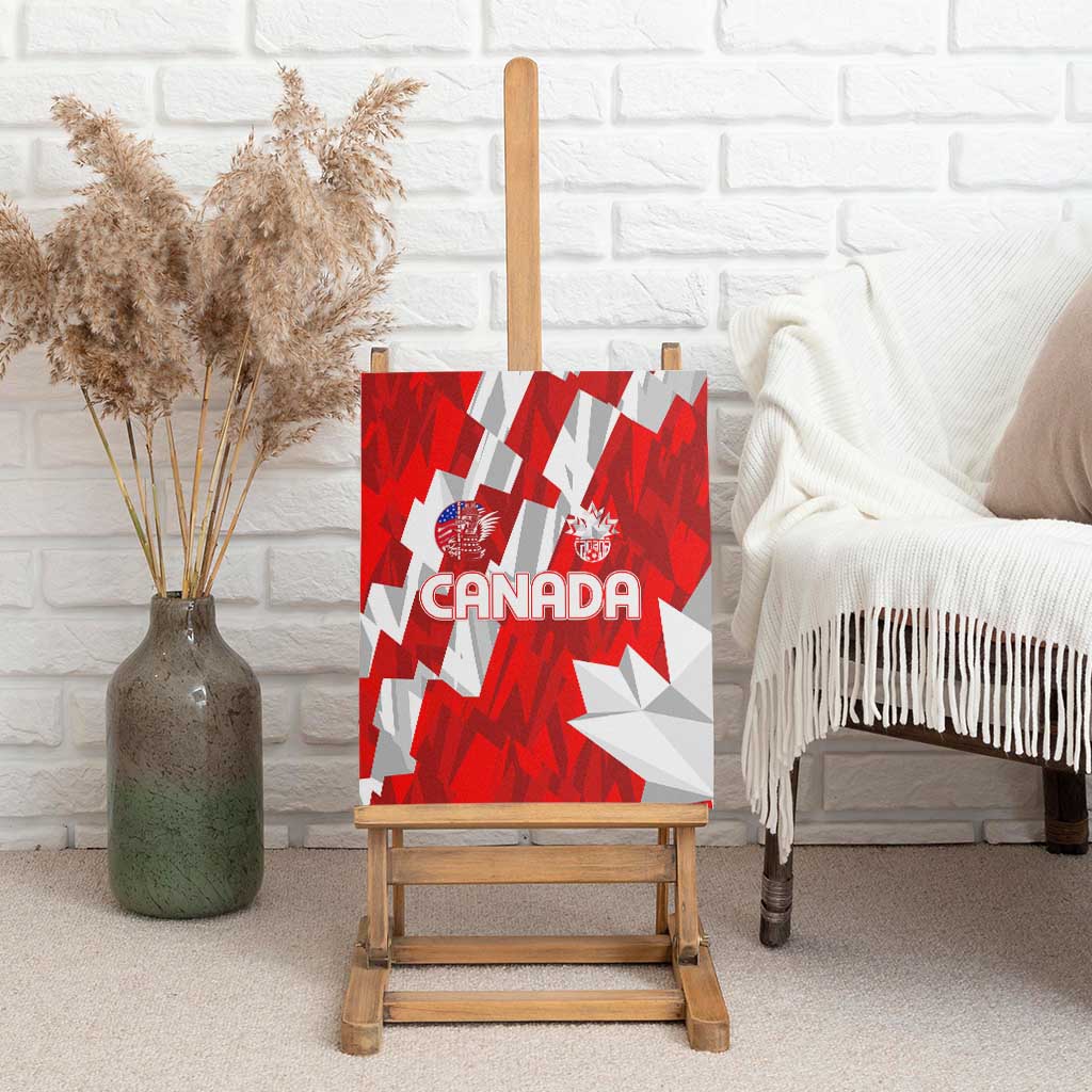 Canada Soccer 2024 Canvas Wall Art Canucks The Reds - Wonder Print Shop