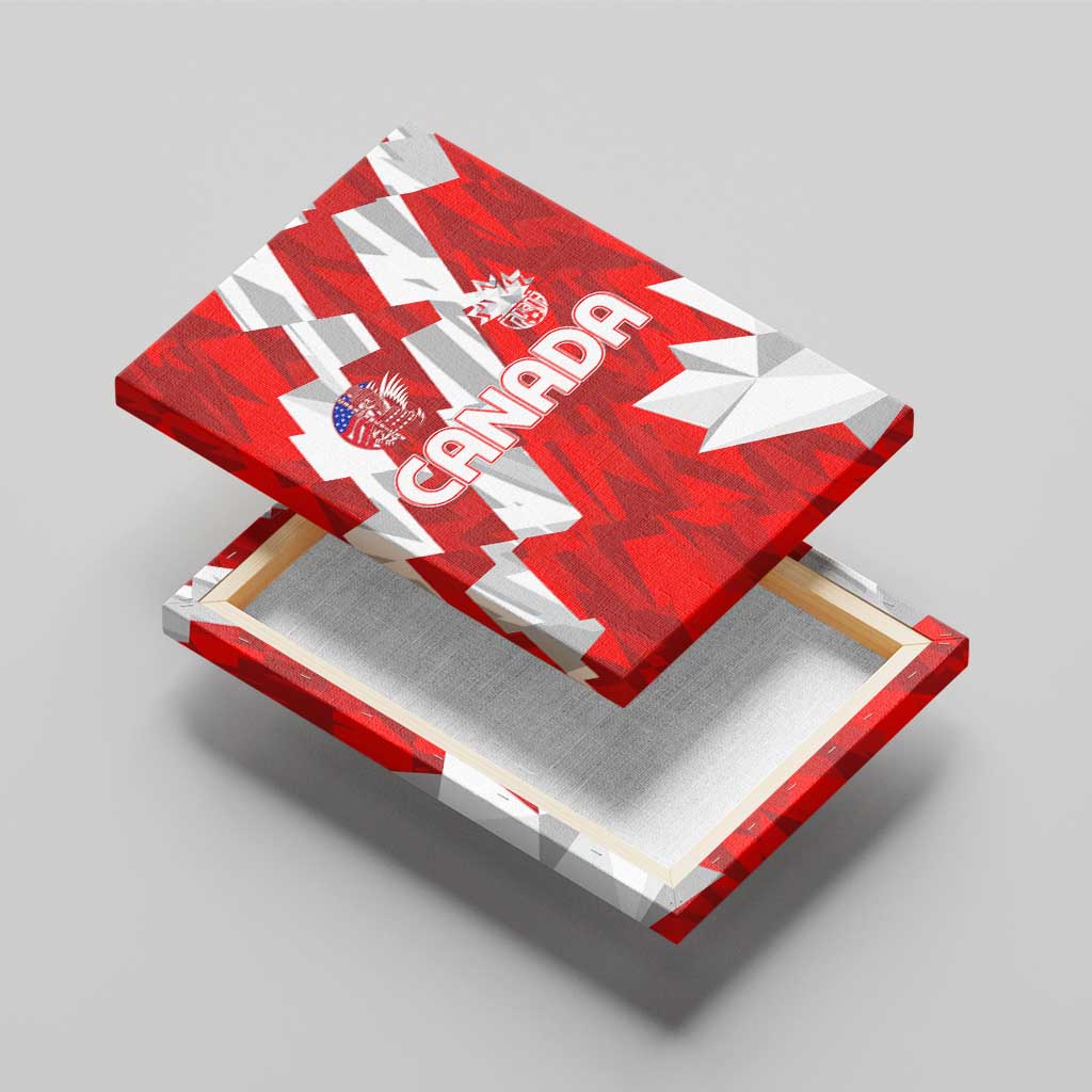 Canada Soccer 2024 Canvas Wall Art Canucks The Reds - Wonder Print Shop
