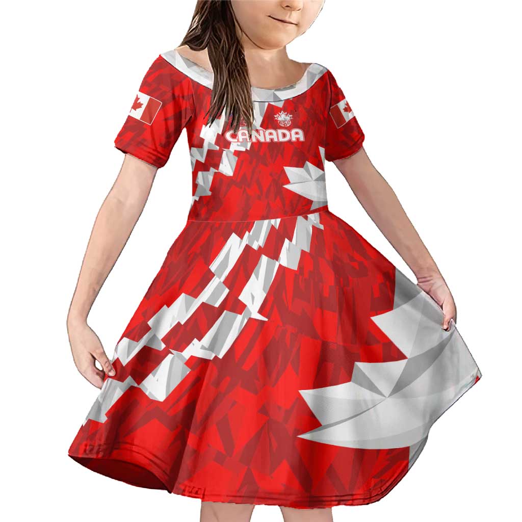 Canada Soccer 2024 Family Matching Mermaid Dress and Hawaiian Shirt Canucks The Reds - Wonder Print Shop