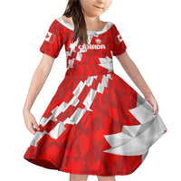 Canada Soccer 2024 Family Matching Mermaid Dress and Hawaiian Shirt Canucks The Reds - Wonder Print Shop