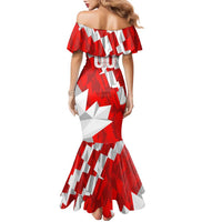 Canada Soccer 2024 Family Matching Mermaid Dress and Hawaiian Shirt Canucks The Reds - Wonder Print Shop