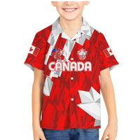 Canada Soccer 2024 Family Matching Mermaid Dress and Hawaiian Shirt Canucks The Reds - Wonder Print Shop