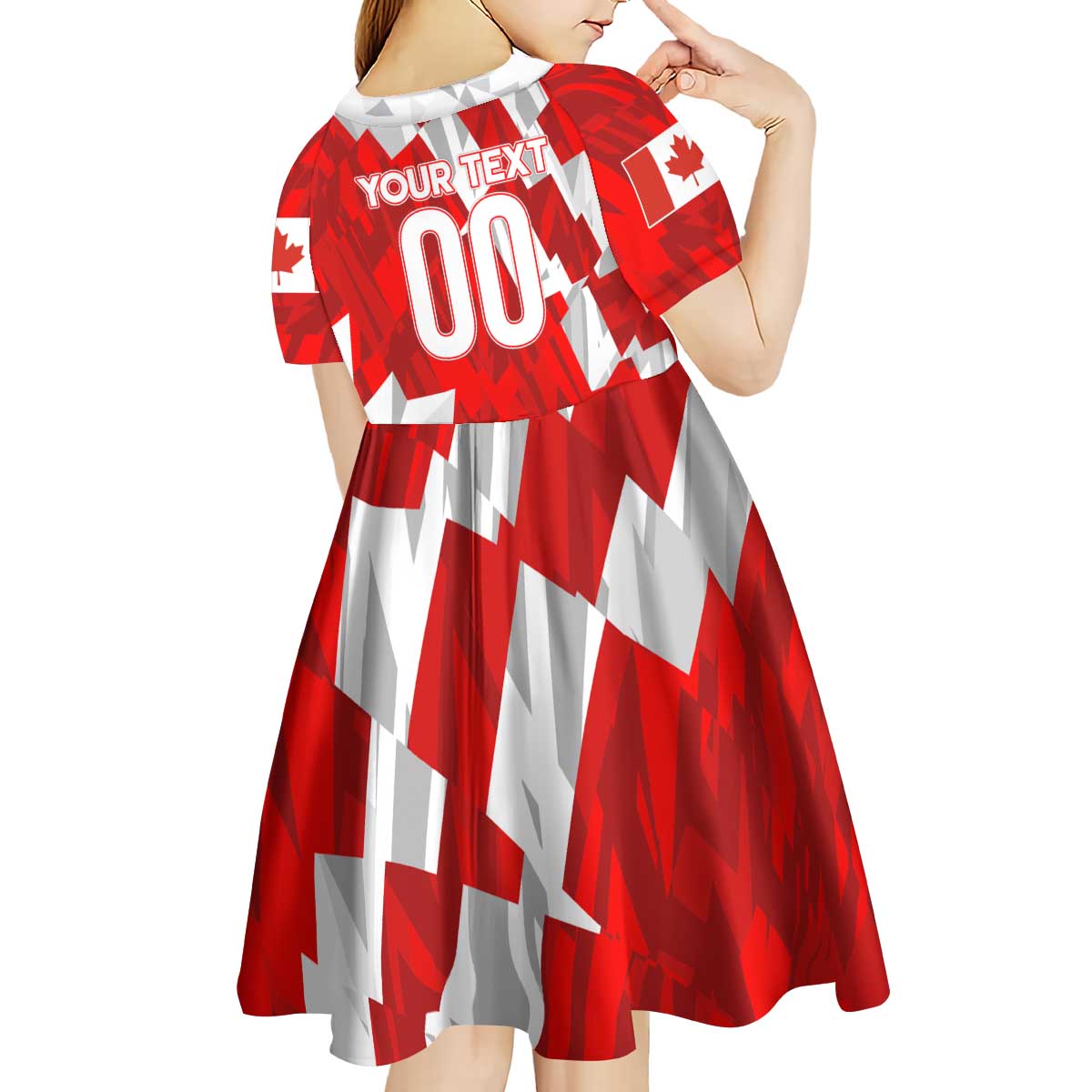 Canada Soccer 2024 Kid Short Sleeve Dress Canucks The Reds - Wonder Print Shop