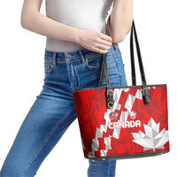 Canada Soccer 2024 Leather Tote Bag Canucks The Reds - Wonder Print Shop