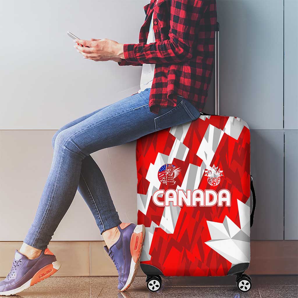 Canada Soccer 2024 Luggage Cover Canucks The Reds - Wonder Print Shop