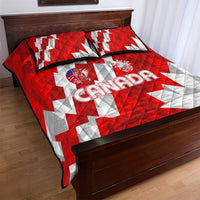 Canada Soccer 2024 Quilt Bed Set Canucks The Reds - Wonder Print Shop