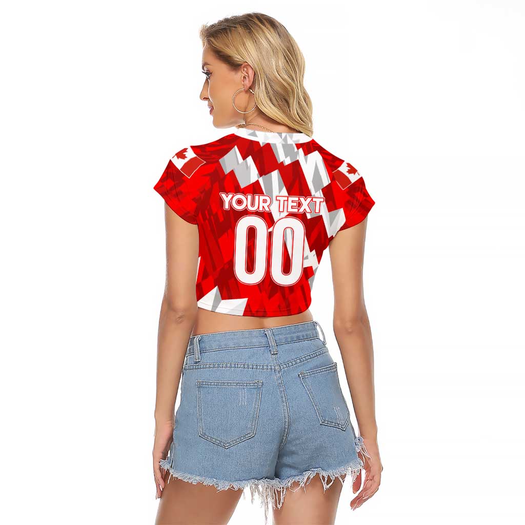 Canada Soccer 2024 Raglan Cropped T Shirt Canucks The Reds - Wonder Print Shop