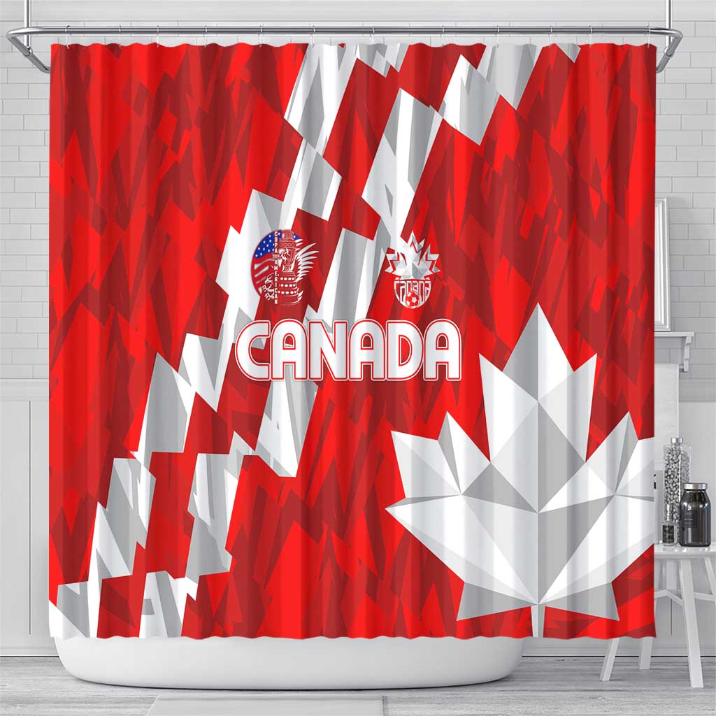 Canada Soccer 2024 Shower Curtain Canucks The Reds