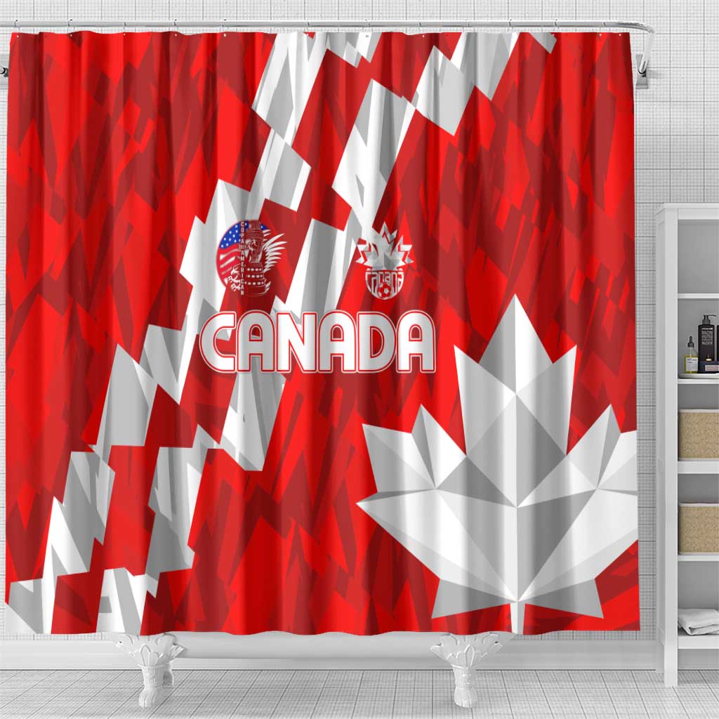 Canada Soccer 2024 Shower Curtain Canucks The Reds