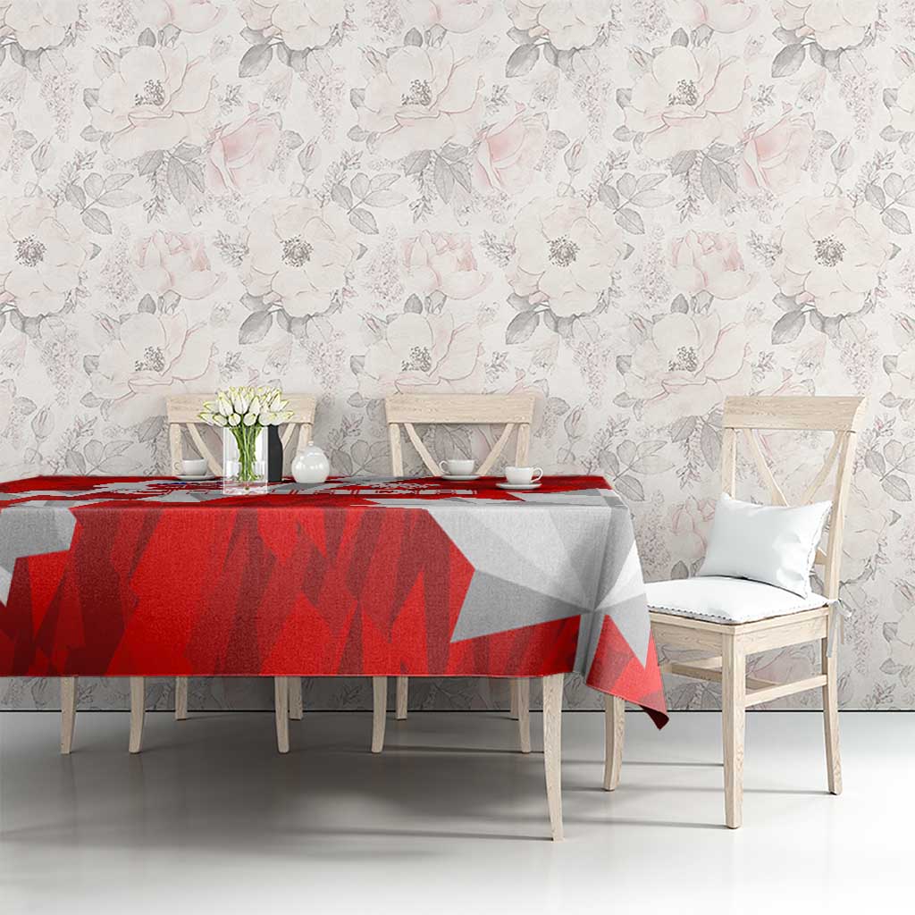 Canada Soccer 2024 Tablecloth Canucks The Reds - Wonder Print Shop