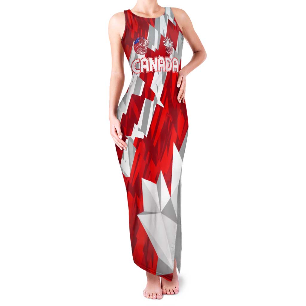 Canada Soccer 2024 Tank Maxi Dress Canucks The Reds - Wonder Print Shop