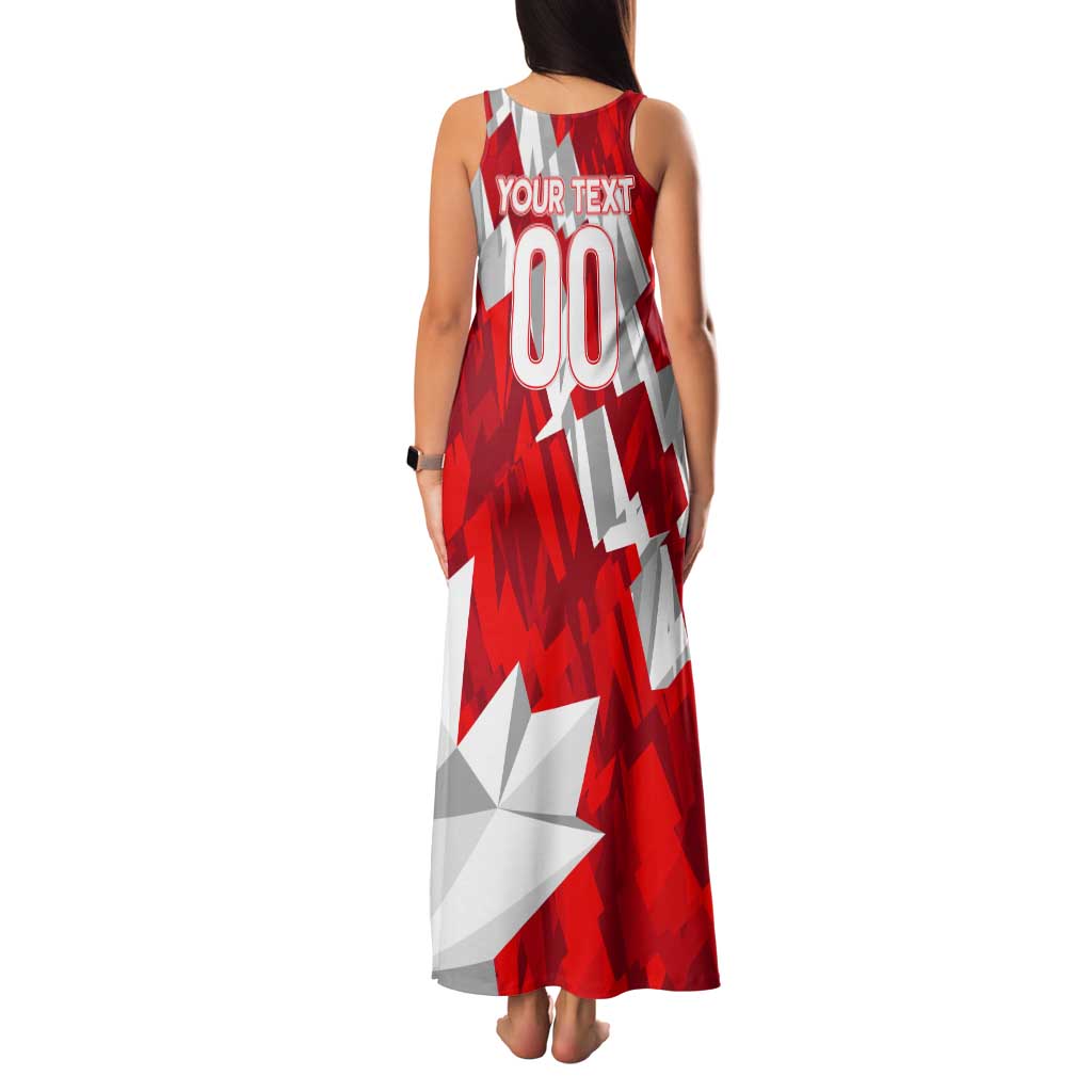 Canada Soccer 2024 Tank Maxi Dress Canucks The Reds - Wonder Print Shop