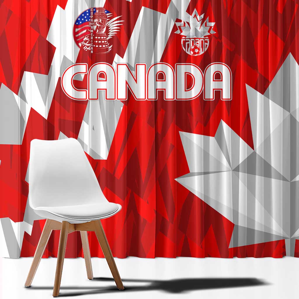 Canada Soccer 2024 Window Curtain Canucks The Reds - Wonder Print Shop
