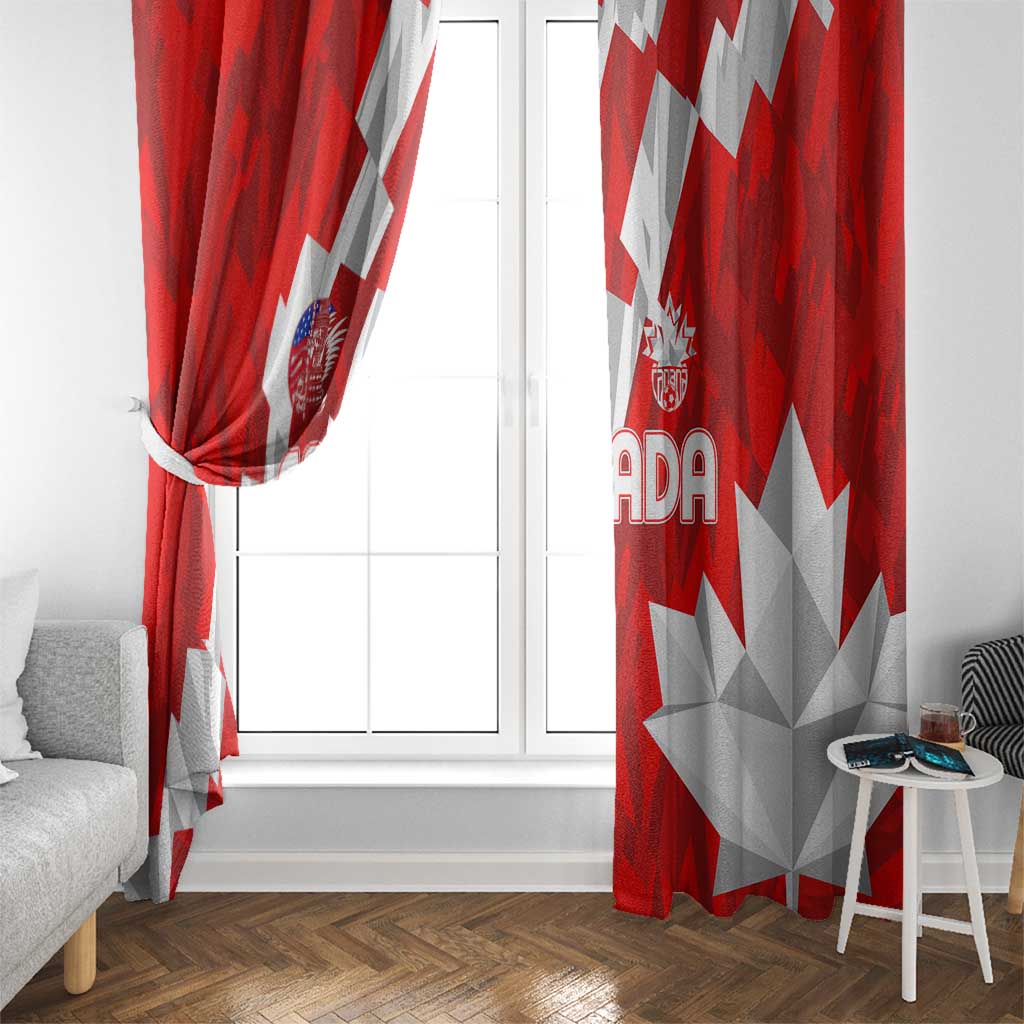 Canada Soccer 2024 Window Curtain Canucks The Reds - Wonder Print Shop