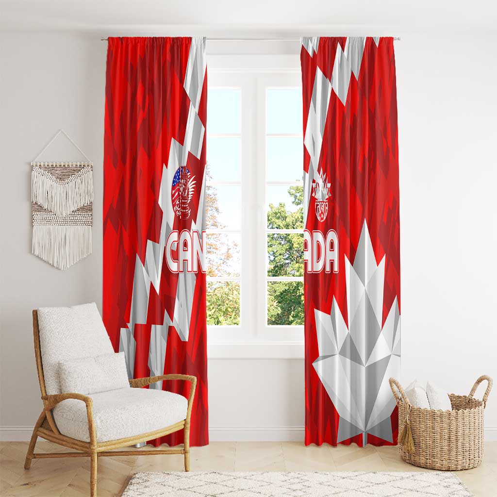 Canada Soccer 2024 Window Curtain Canucks The Reds - Wonder Print Shop