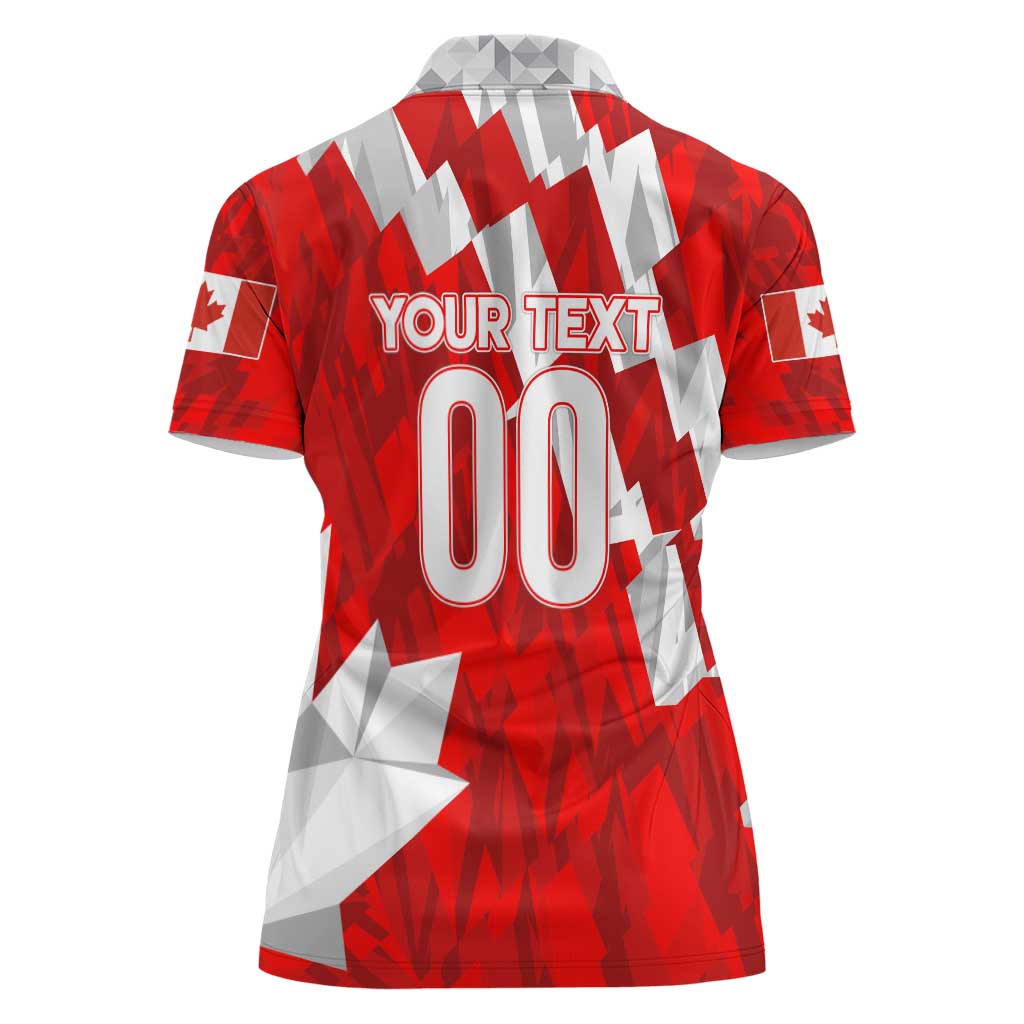 Canada Soccer 2024 Women Polo Shirt Canucks The Reds - Wonder Print Shop