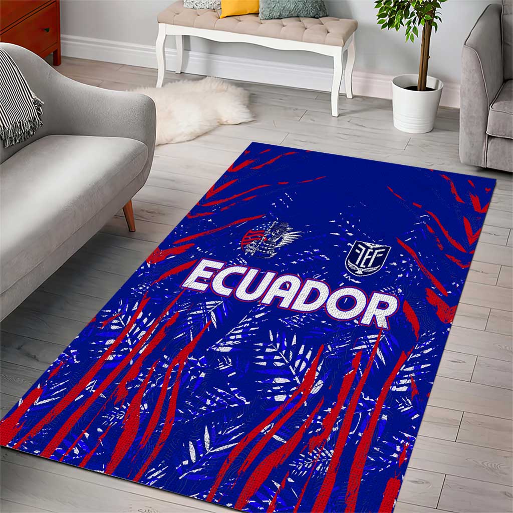 Ecuador Football 2024 Area Rug La Tricolor - Wonder Print Shop