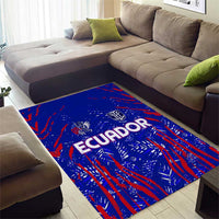 Ecuador Football 2024 Area Rug La Tricolor - Wonder Print Shop