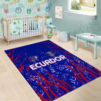 Ecuador Football 2024 Area Rug La Tricolor - Wonder Print Shop