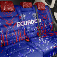 Ecuador Football 2024 Back Car Seat Cover La Tricolor - Wonder Print Shop