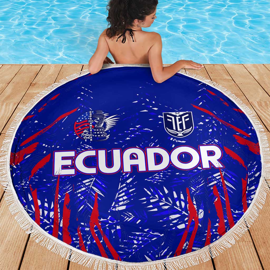 Ecuador Football 2024 Beach Blanket La Tricolor - Wonder Print Shop