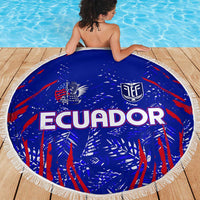 Ecuador Football 2024 Beach Blanket La Tricolor - Wonder Print Shop