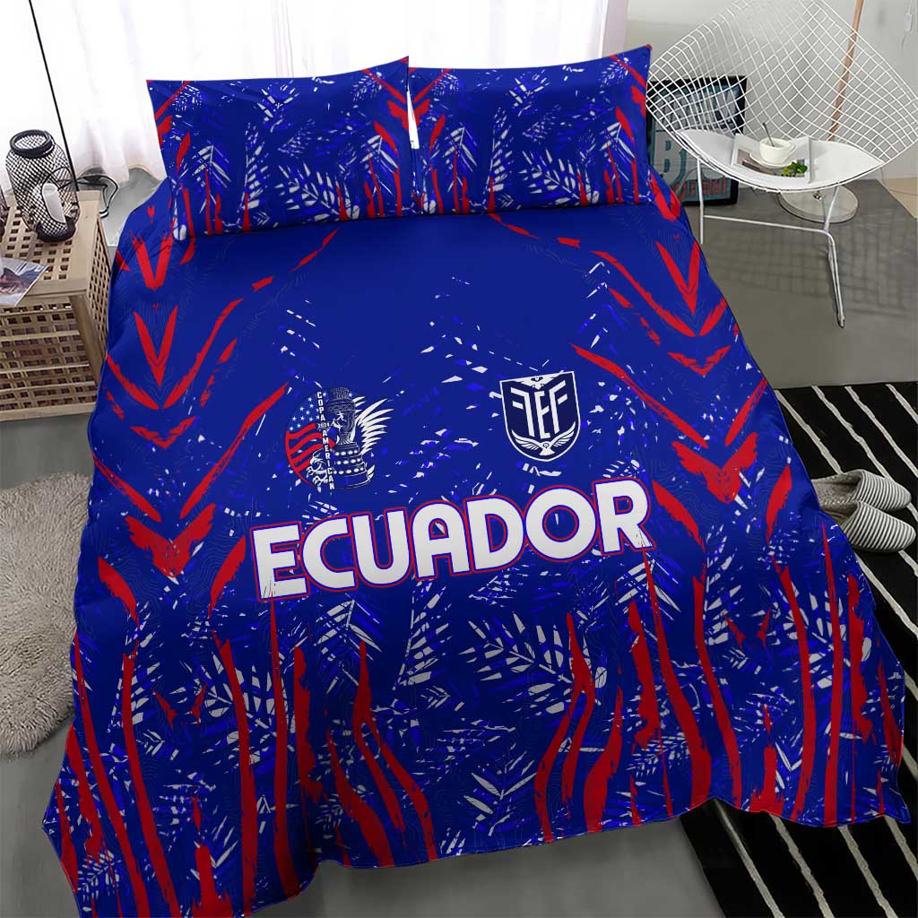 Ecuador Football 2024 Bedding Set La Tricolor - Wonder Print Shop
