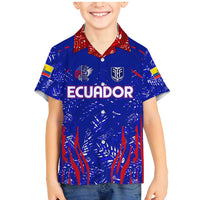 Ecuador Football 2024 Family Matching Mermaid Dress and Hawaiian Shirt La Tricolor - Wonder Print Shop