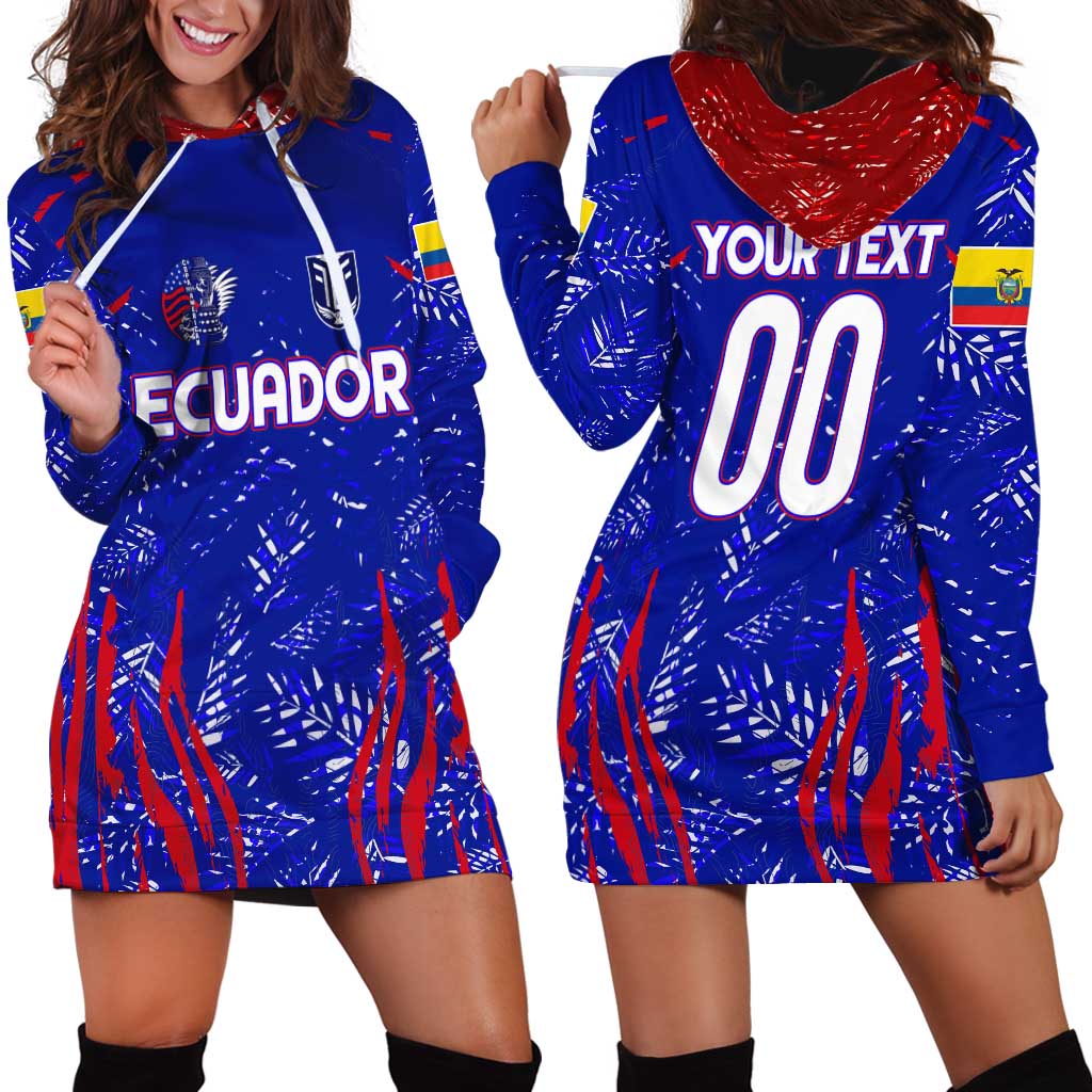 Ecuador Football 2024 Hoodie Dress La Tricolor - Wonder Print Shop