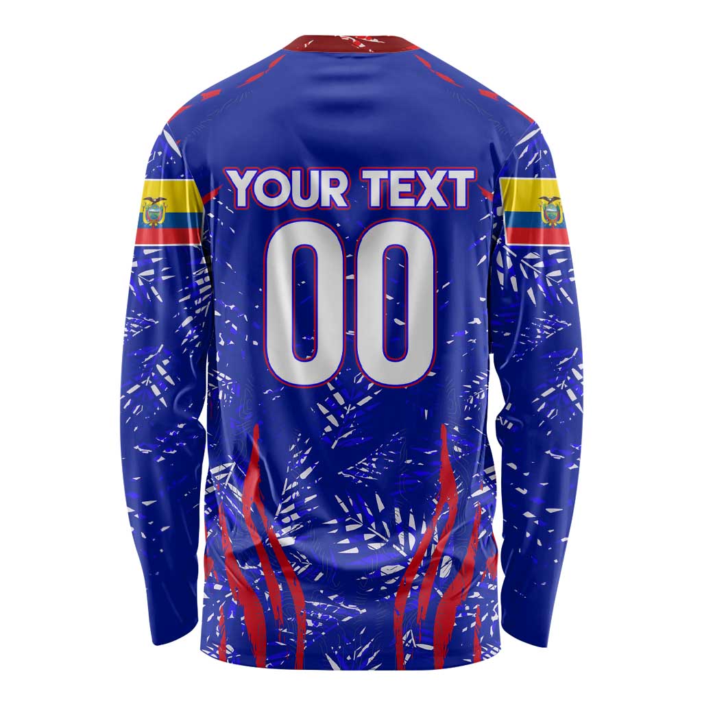 Ecuador Football 2024 Long Sleeve Shirt La Tricolor - Wonder Print Shop