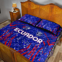 Ecuador Football 2024 Quilt Bed Set La Tricolor - Wonder Print Shop