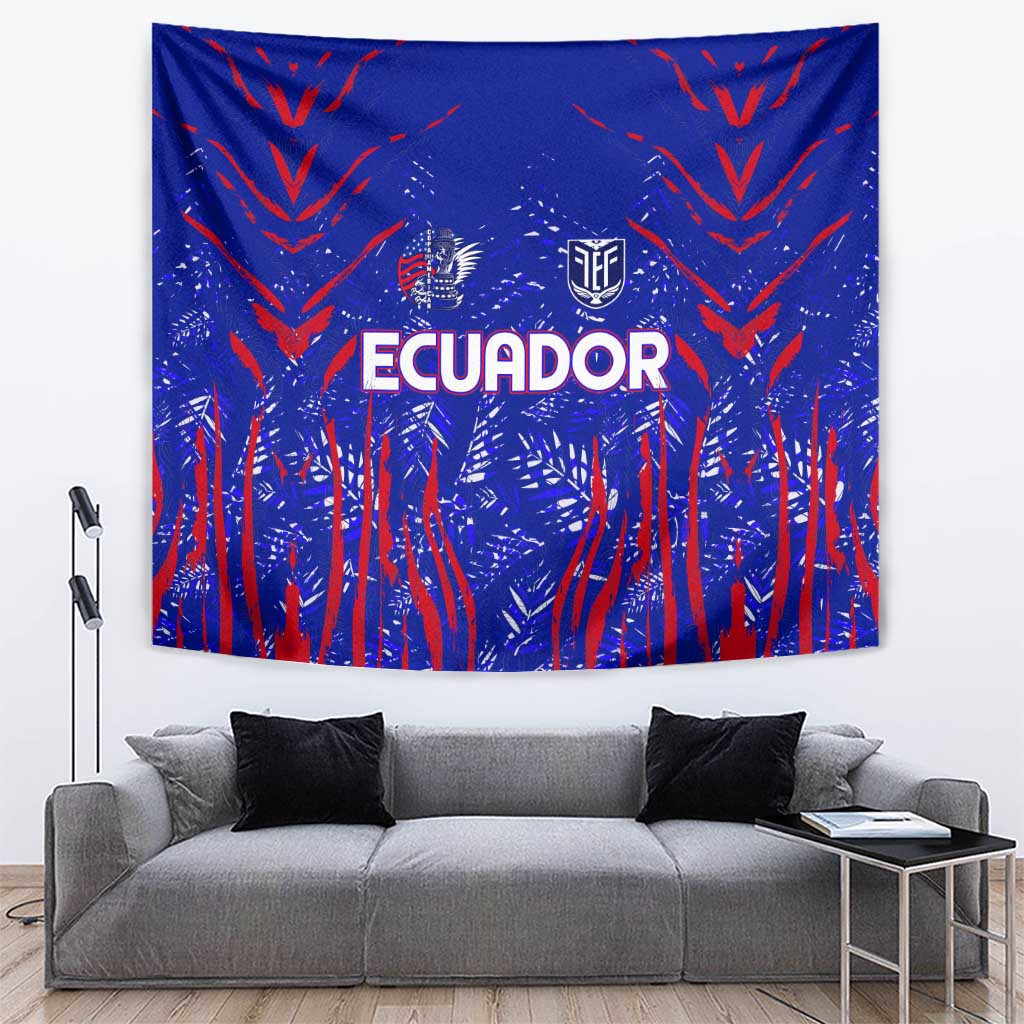 Ecuador Football 2024 Tapestry La Tricolor - Wonder Print Shop