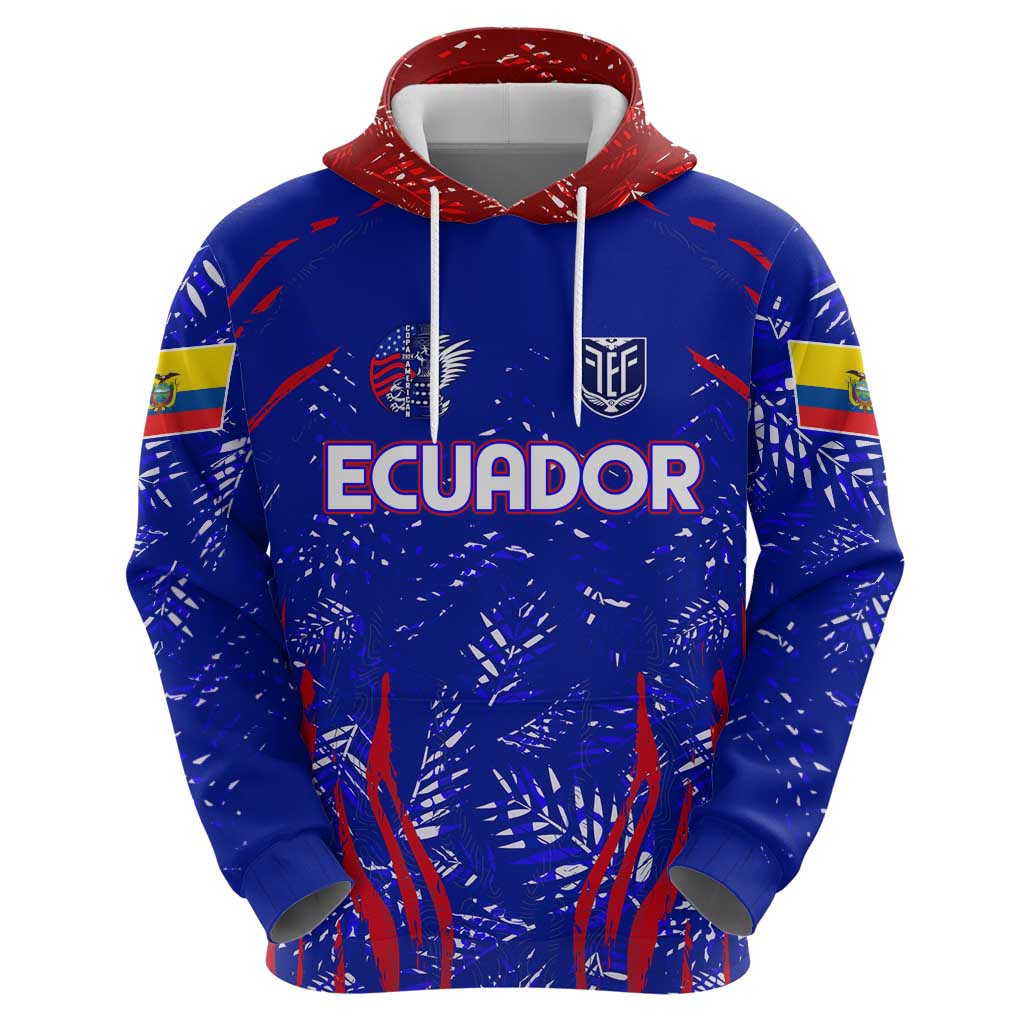 Ecuador Football 2024 Zip Hoodie La Tricolor - Wonder Print Shop