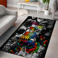 LGBT Area Rug Lgbt We Are Born Of Love Love Is Our Mother - Wonder Print Shop